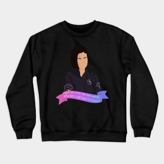 "Why does a girl have to choose?" | Chris Alonso | S.W.A.T Crewneck Sweatshirt by icantdrawfaces
